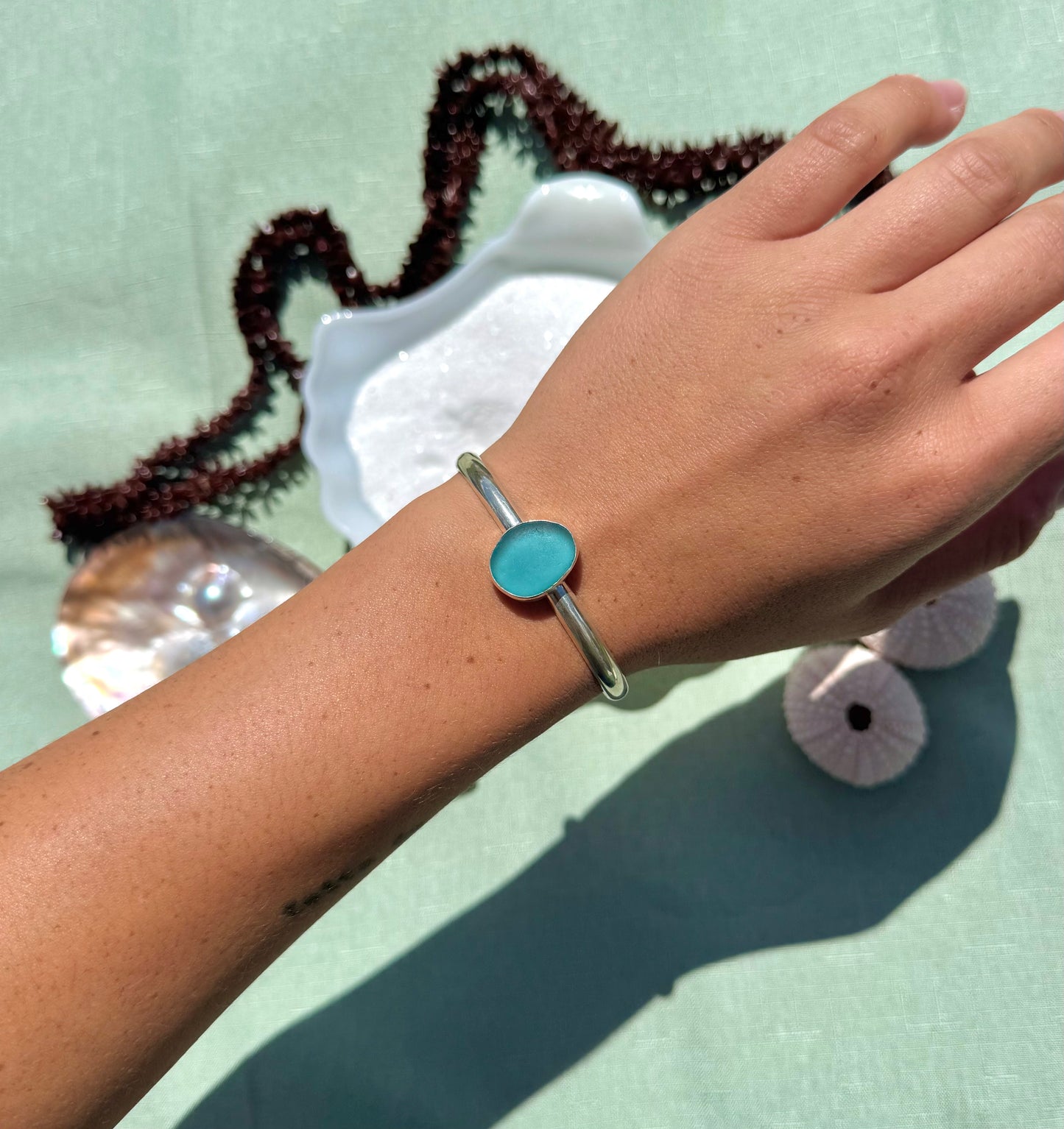 Chunky Seaglass Cuff