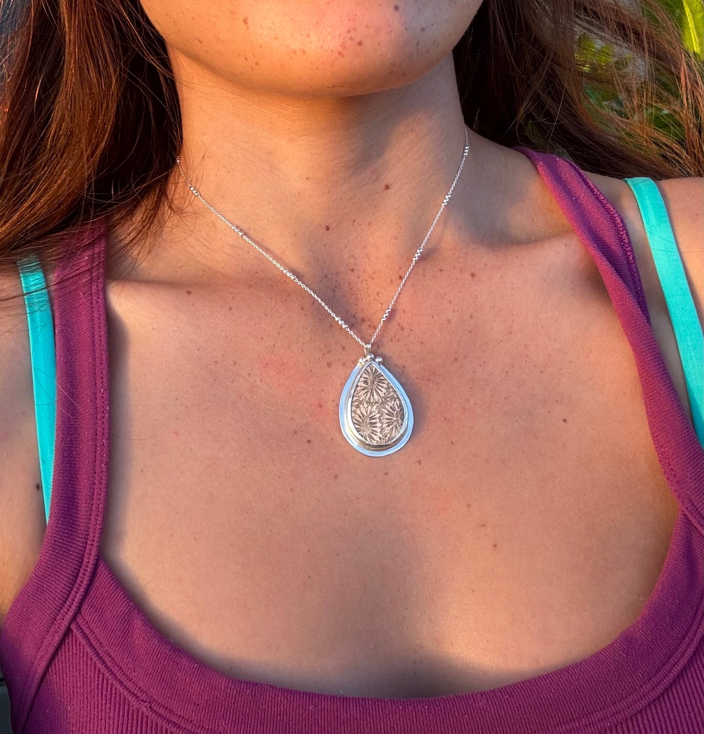 Fossilized Coral Necklace