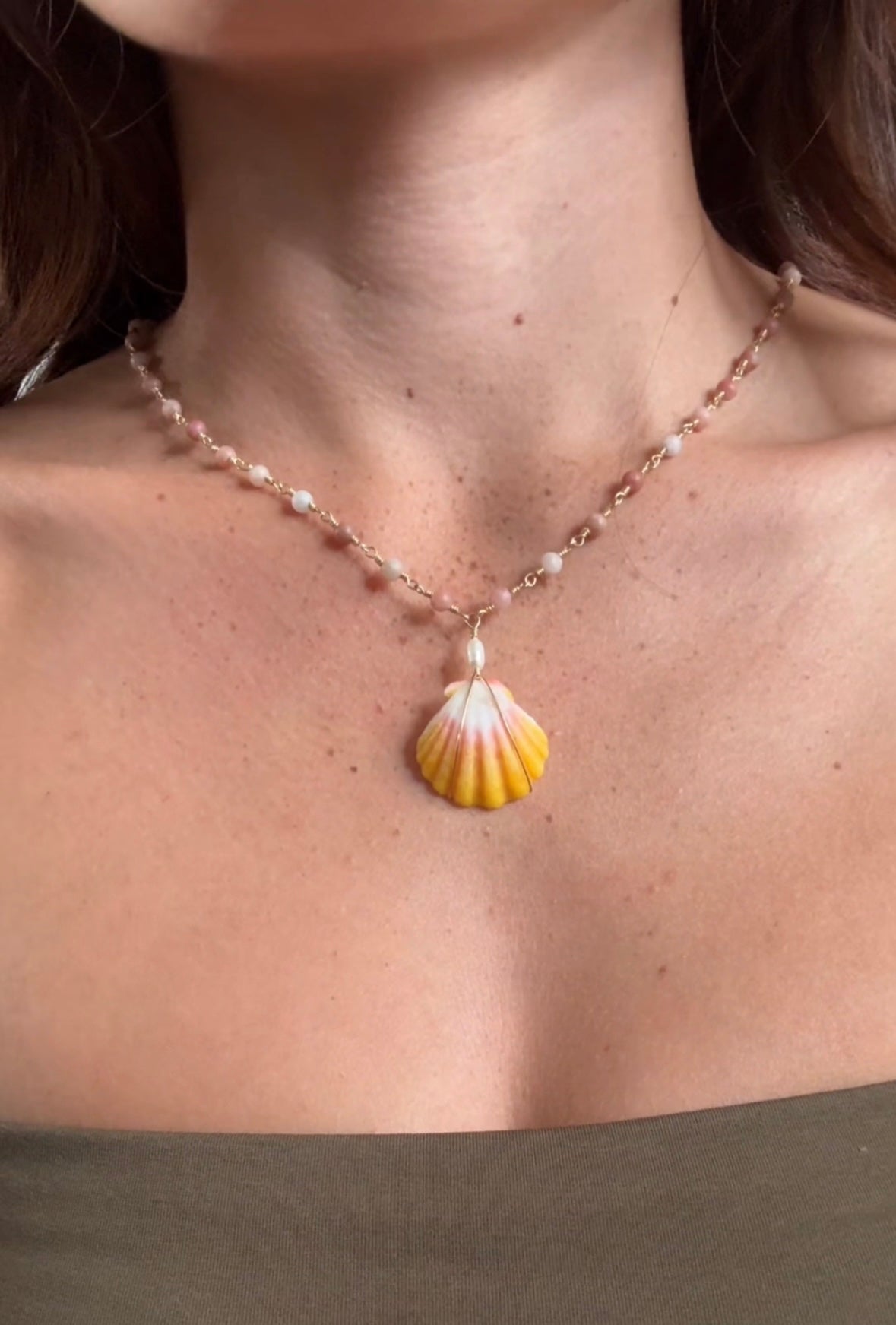 Hawaiian Sunrise Shell Necklace