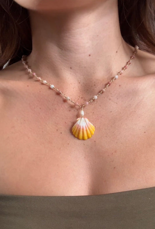 Hawaiian Sunrise Shell Necklace