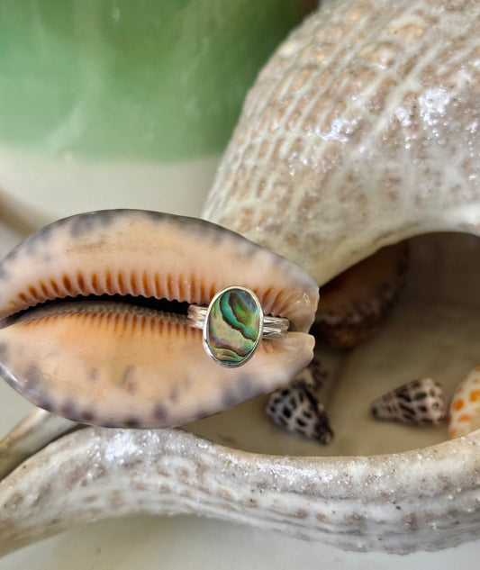 Abalone Shell Ring