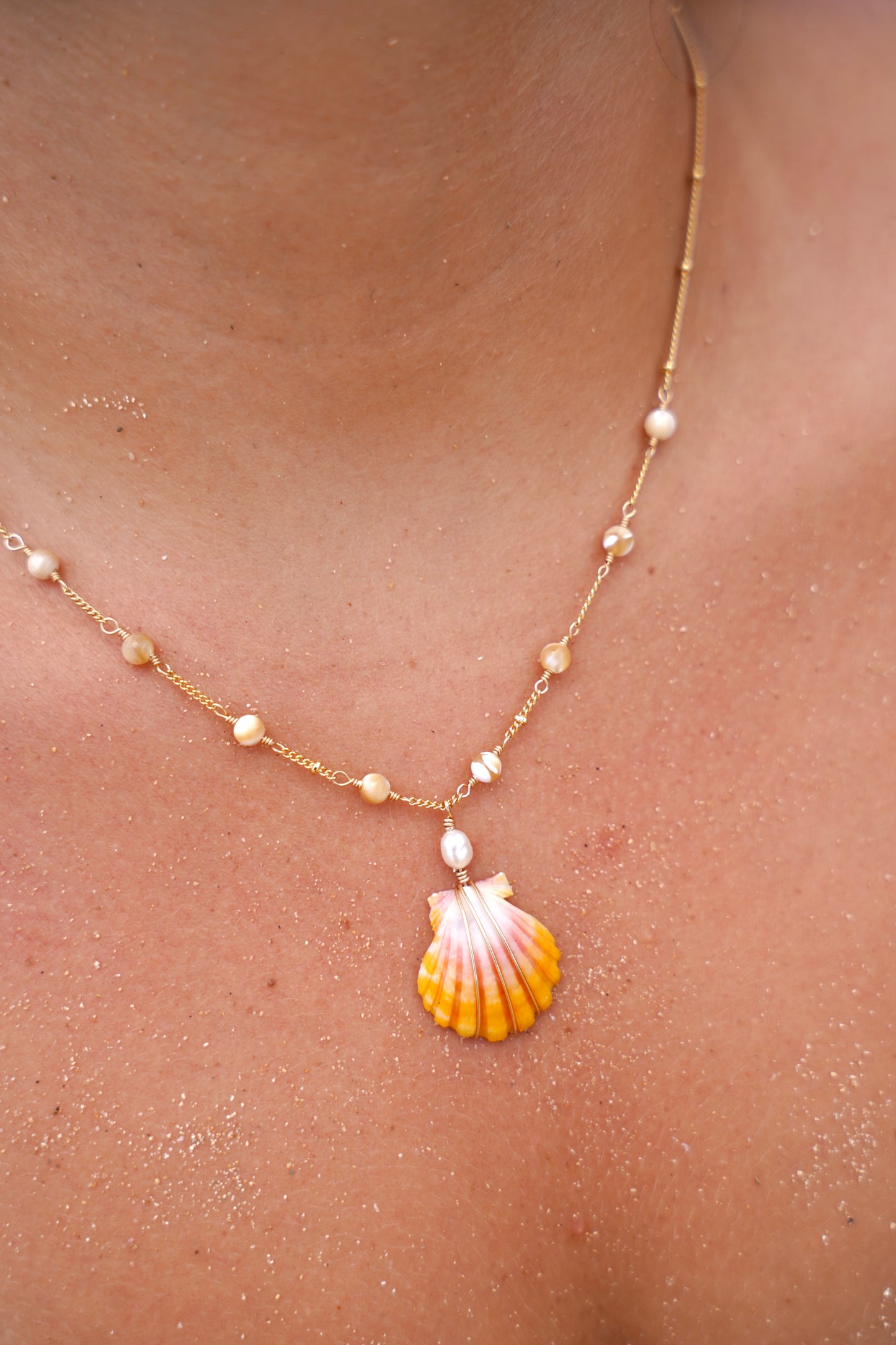 Mini Sunrise Shell Necklace