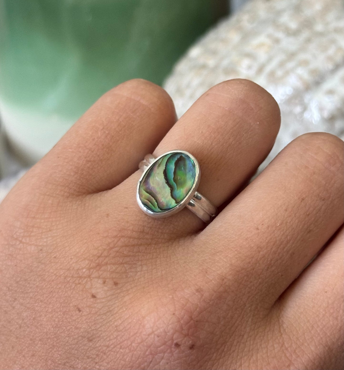 Abalone Shell Ring