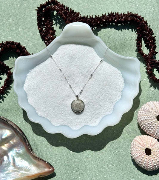 Circular Fossilized Coral Necklace