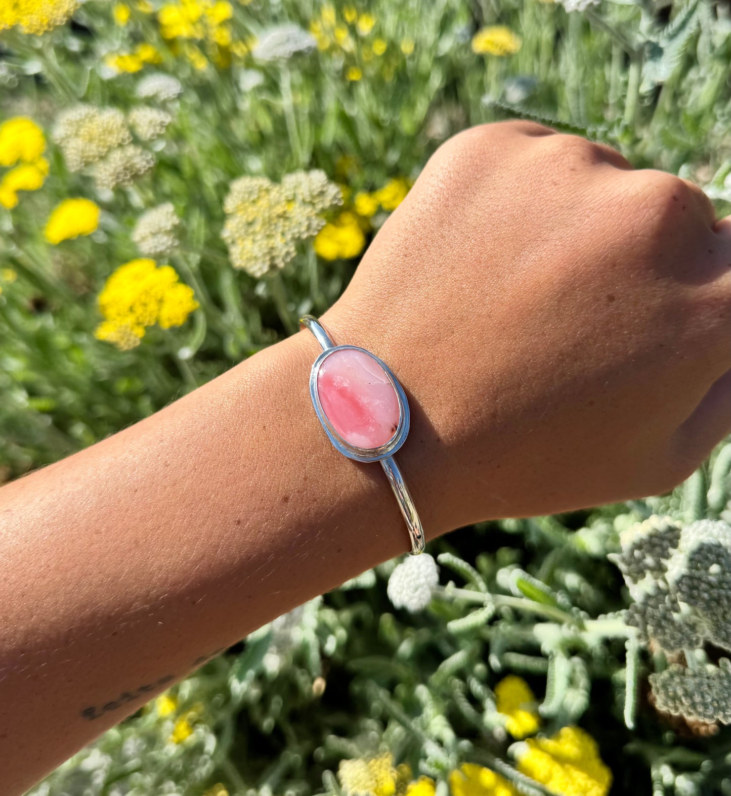 Pink Opal Cuff