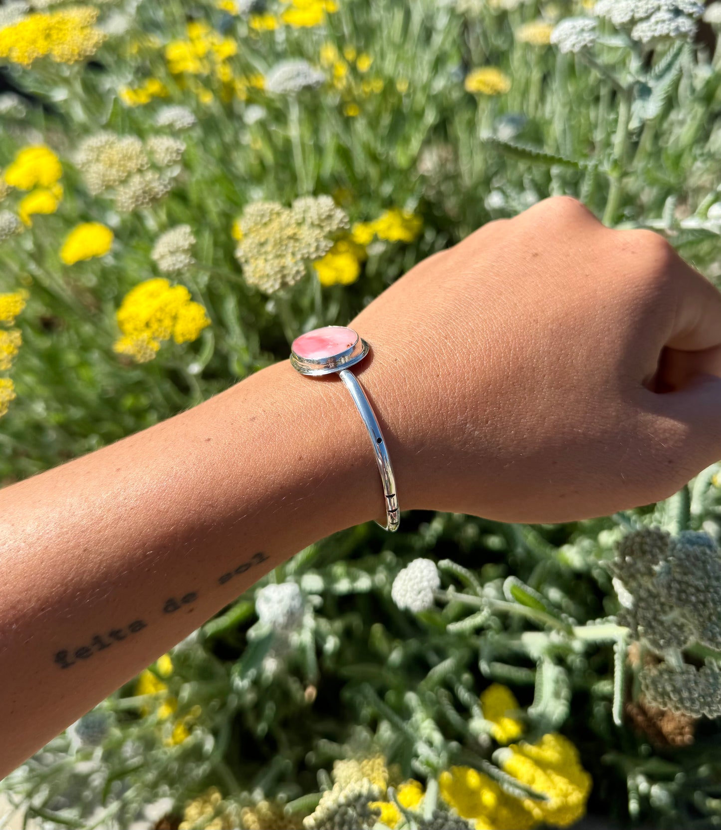 Pink Opal Cuff