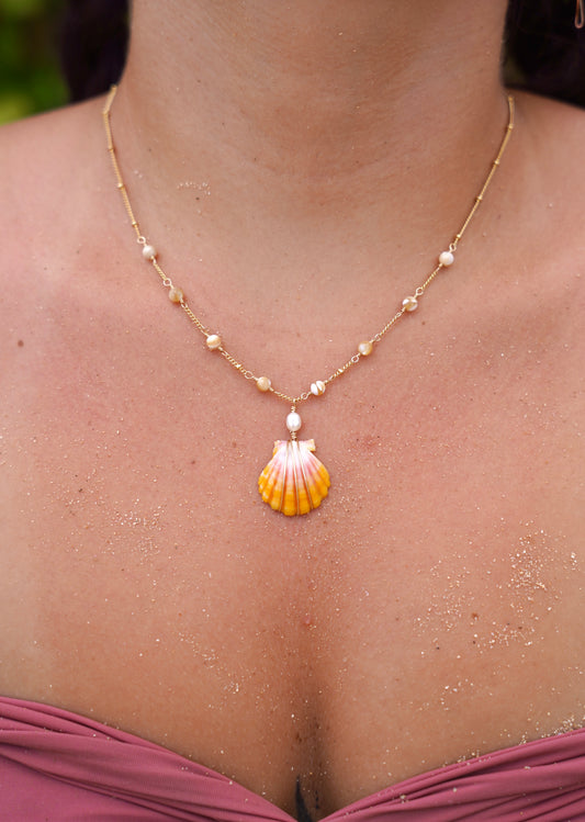 Mini Sunrise Shell Necklace